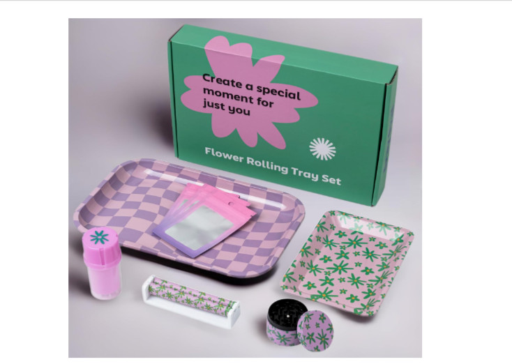 Pink Rolling Tray Set, Bundle by Gray Oval