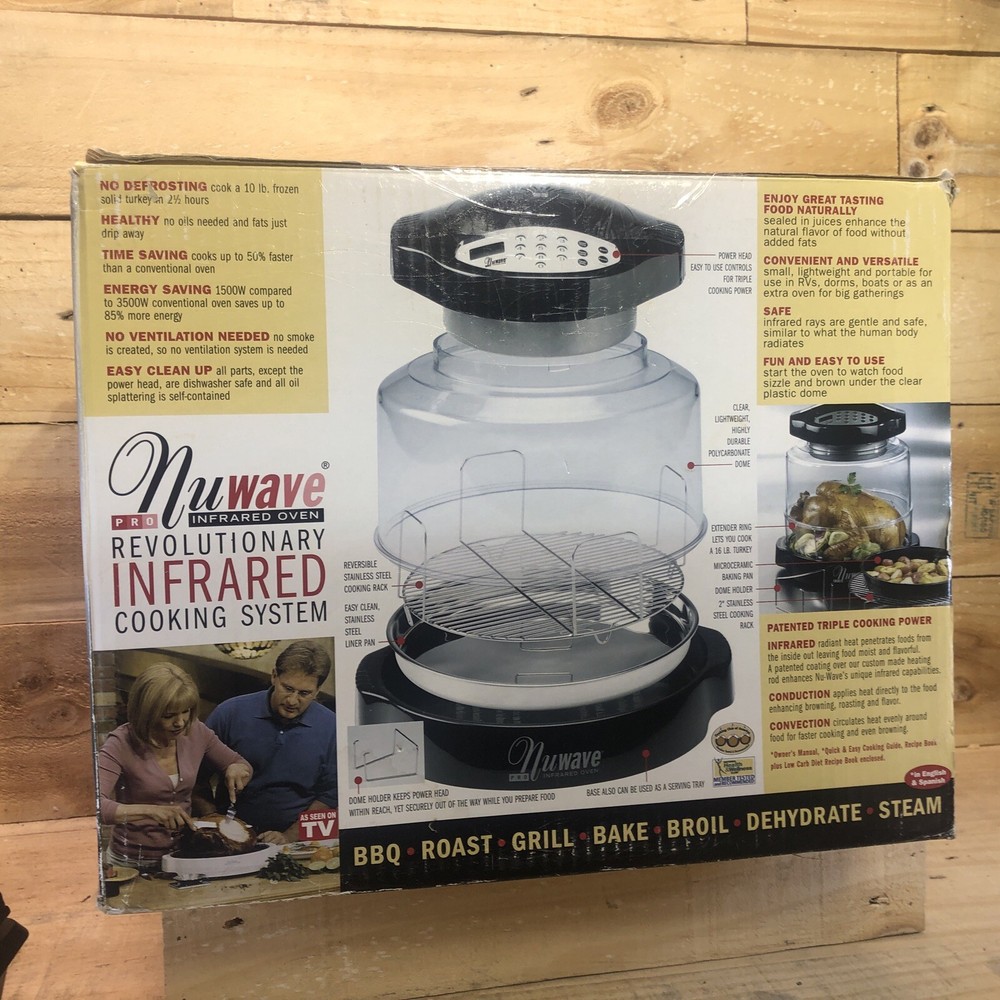 NUWAVE PRO INFRARED OVEN & EXTENDER RING, Never Used.