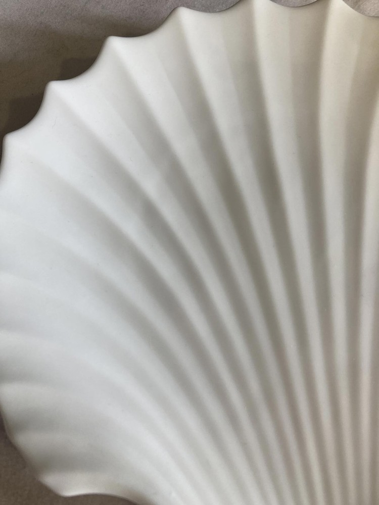 Vintage White Seashell Serving Dish