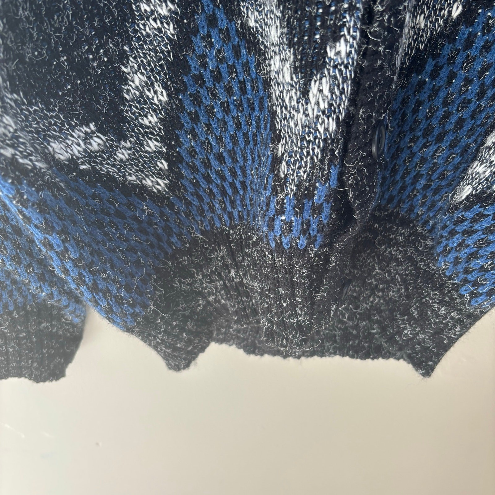 Vintage Exchange Unlimited Cardigan Sweater Eclectic Grandpa Geometric Size M