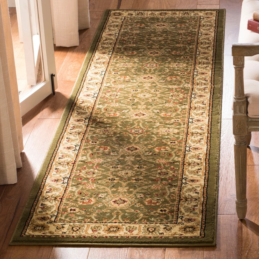 Long Runner Traditional Oriental Green Area Rug **FREE SHIPPING**
