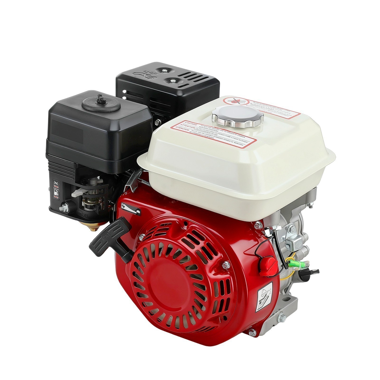 212cc 4-Stroke 7HP Manual Start Horizontal Engine For Go Kart Gas Engine Motor