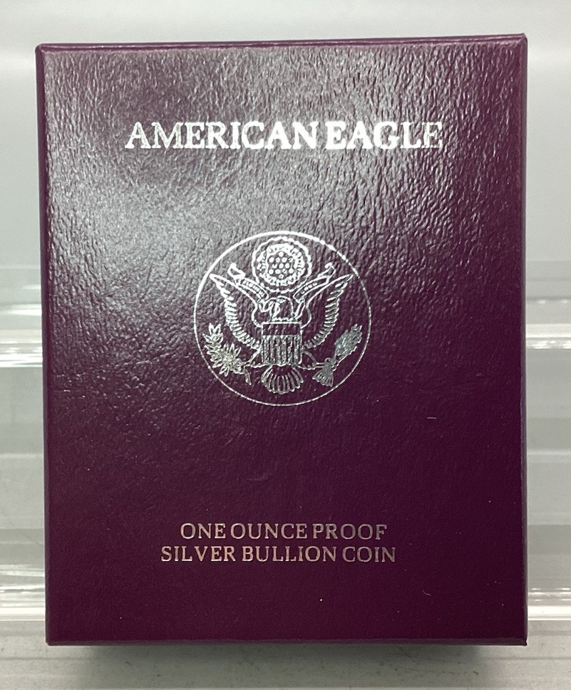 1992 S American Proof Silver Eagle - With Box & CoA