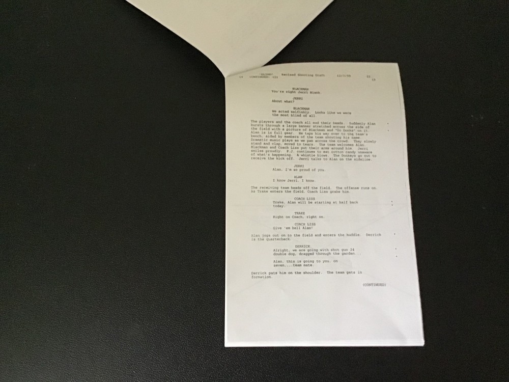 Strangers With Candy Ep. "Blind"- Revised Shooting Draft Script and Call Sheet