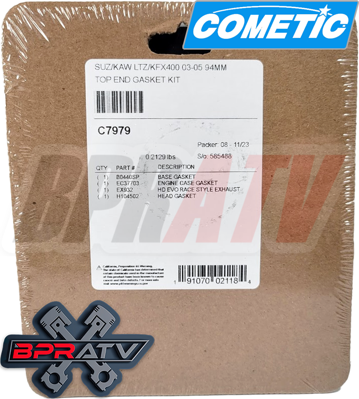 Suzuki DRZ400 DRZ 400 Z400 94mm 434 cc Big Bore Cylinder CP Top End Rebuild Kit