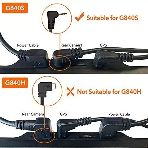 WOLFBOX Rear Camera Extension Cable for G840S/G850/G900/T10 type-c