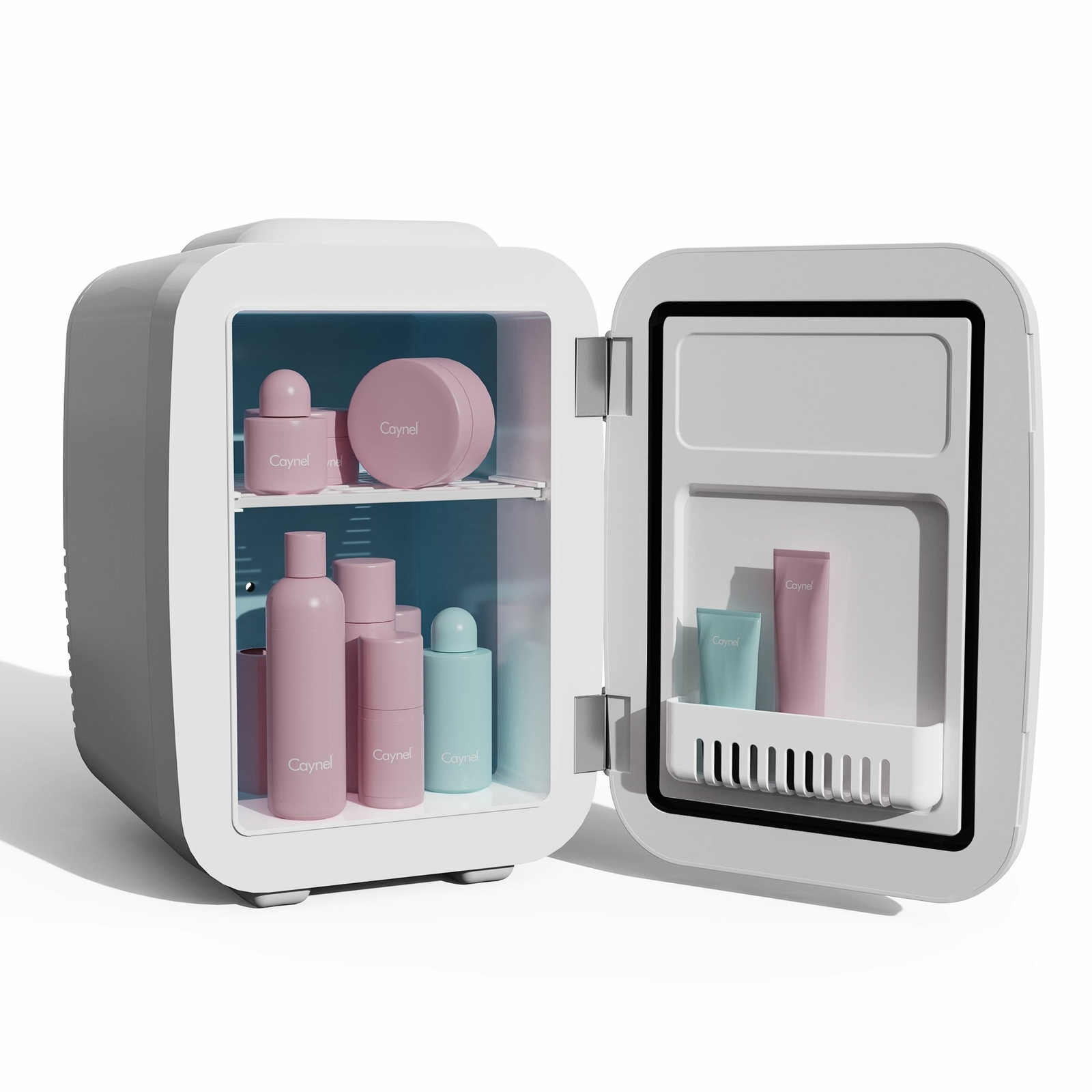 CAYNEL Mini Fridge Cooler and Warmer, (4Liter / 6Can) Portable Compact