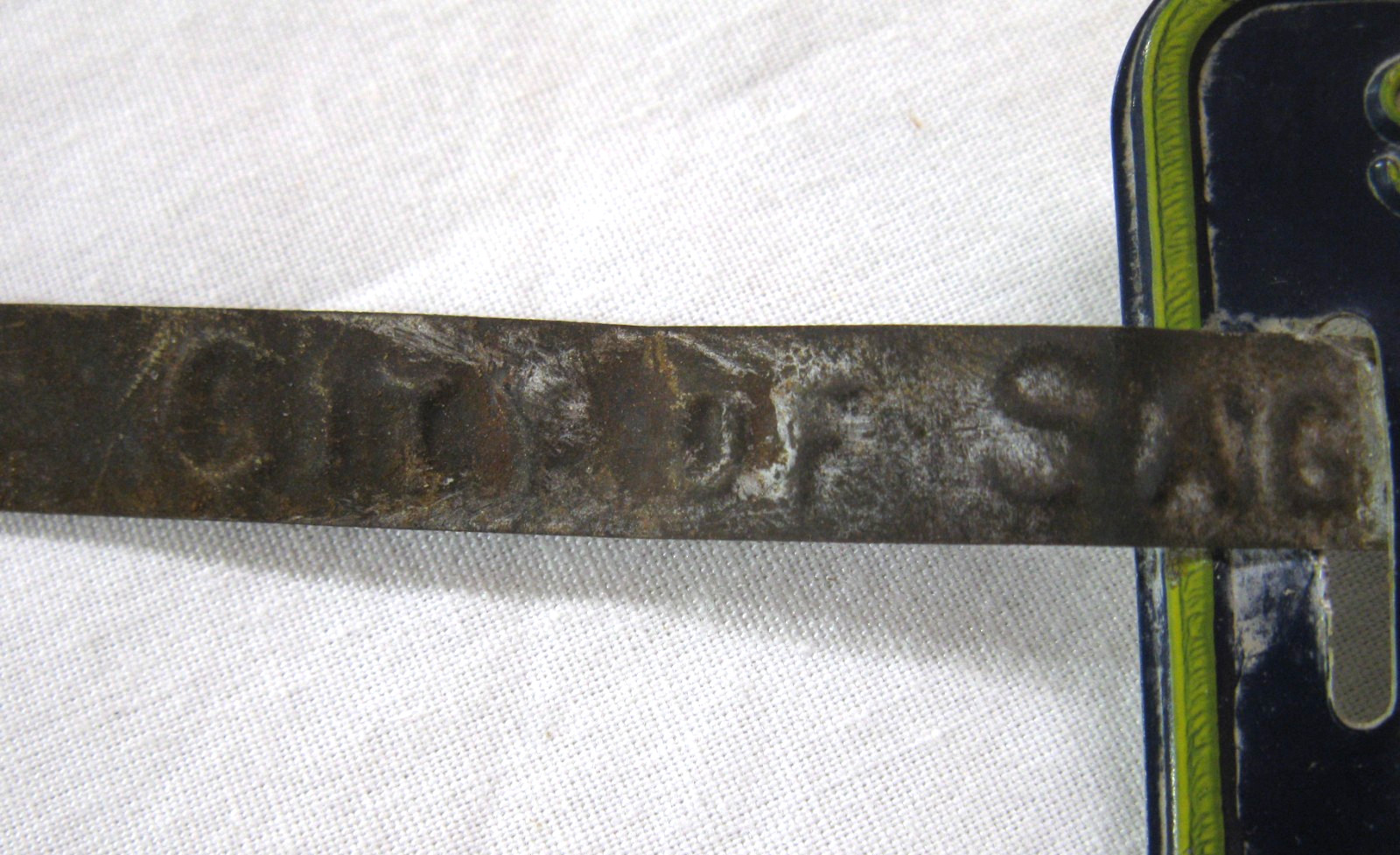 1968 SAGINAW MI MICHIGAN Bicycle Bike License Plate & Seal Tag