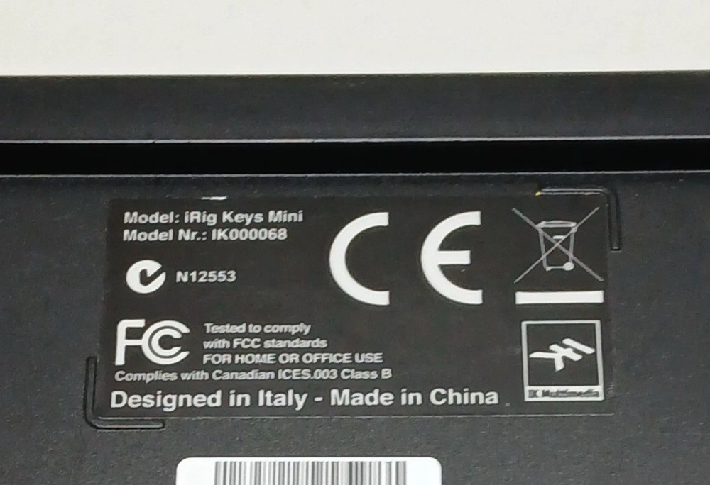 iRig Keys Mini 25 Key Keyboard Controller Piano IK Multimedia