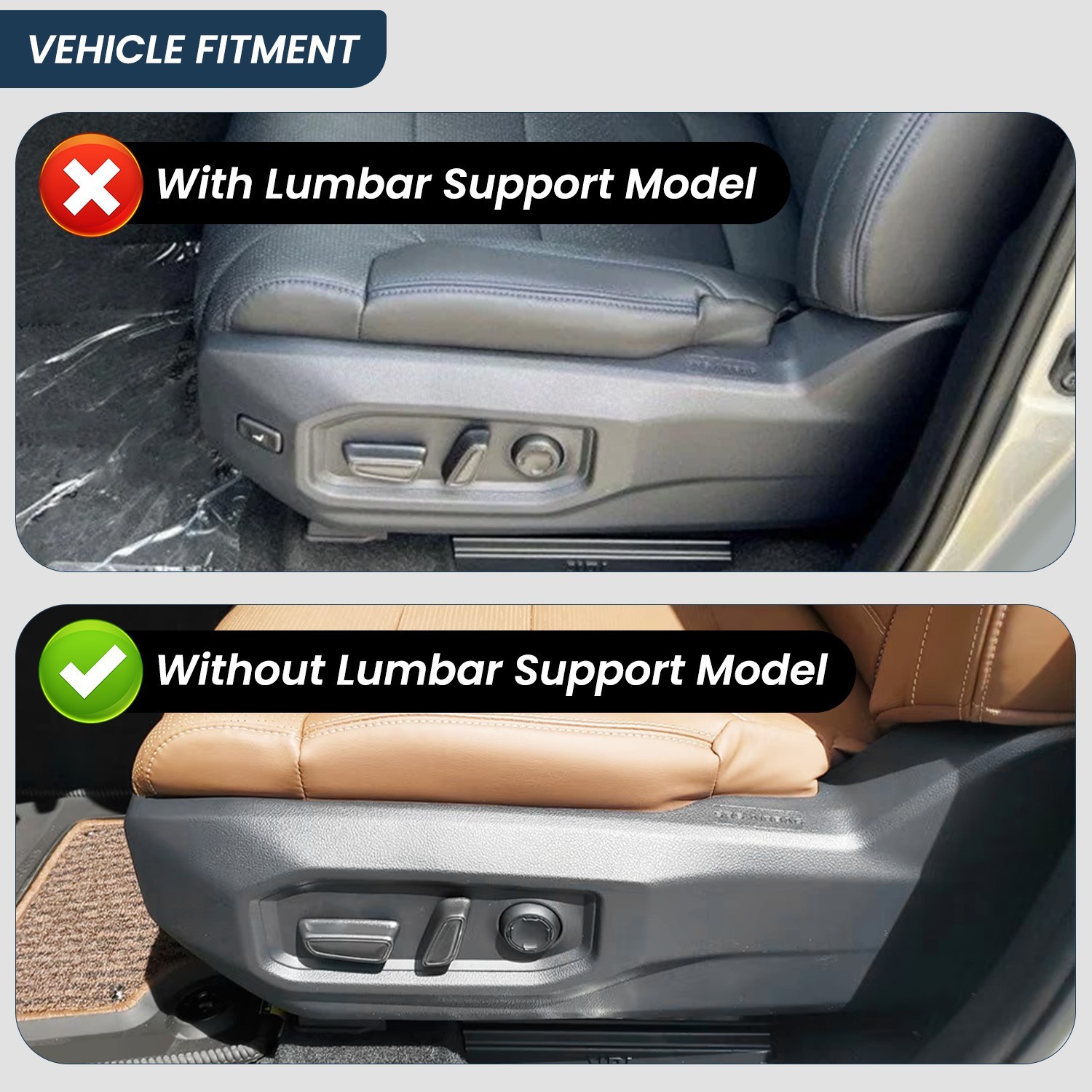 Driver Seat Recline Cover For 2022-2026 Toyota Tundra Sequoia Cushion Shield