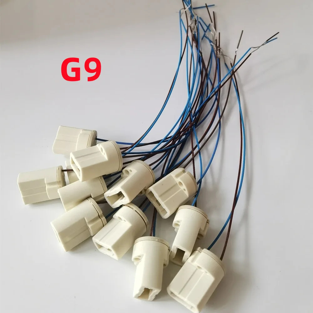G9 Lamp Base Ceramic Connector Socket G9 Type Lamp Holder for LED Halogen Bulb