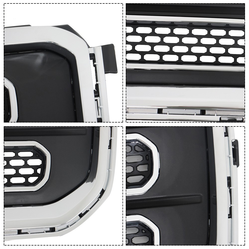 Front Bumper Grille For 2013-2016 GMC Acadia SLT Chrome Shell Upper Grill