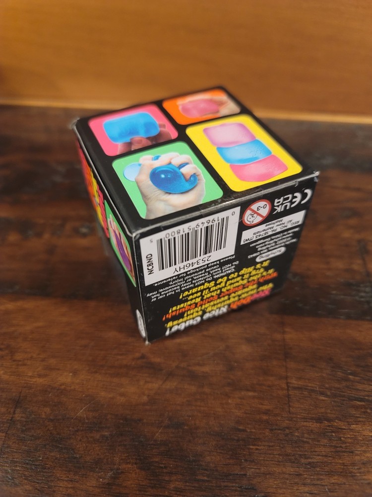 NeeDoh Nee Doh Nice Cube Blue Super Solid Squish - squishy