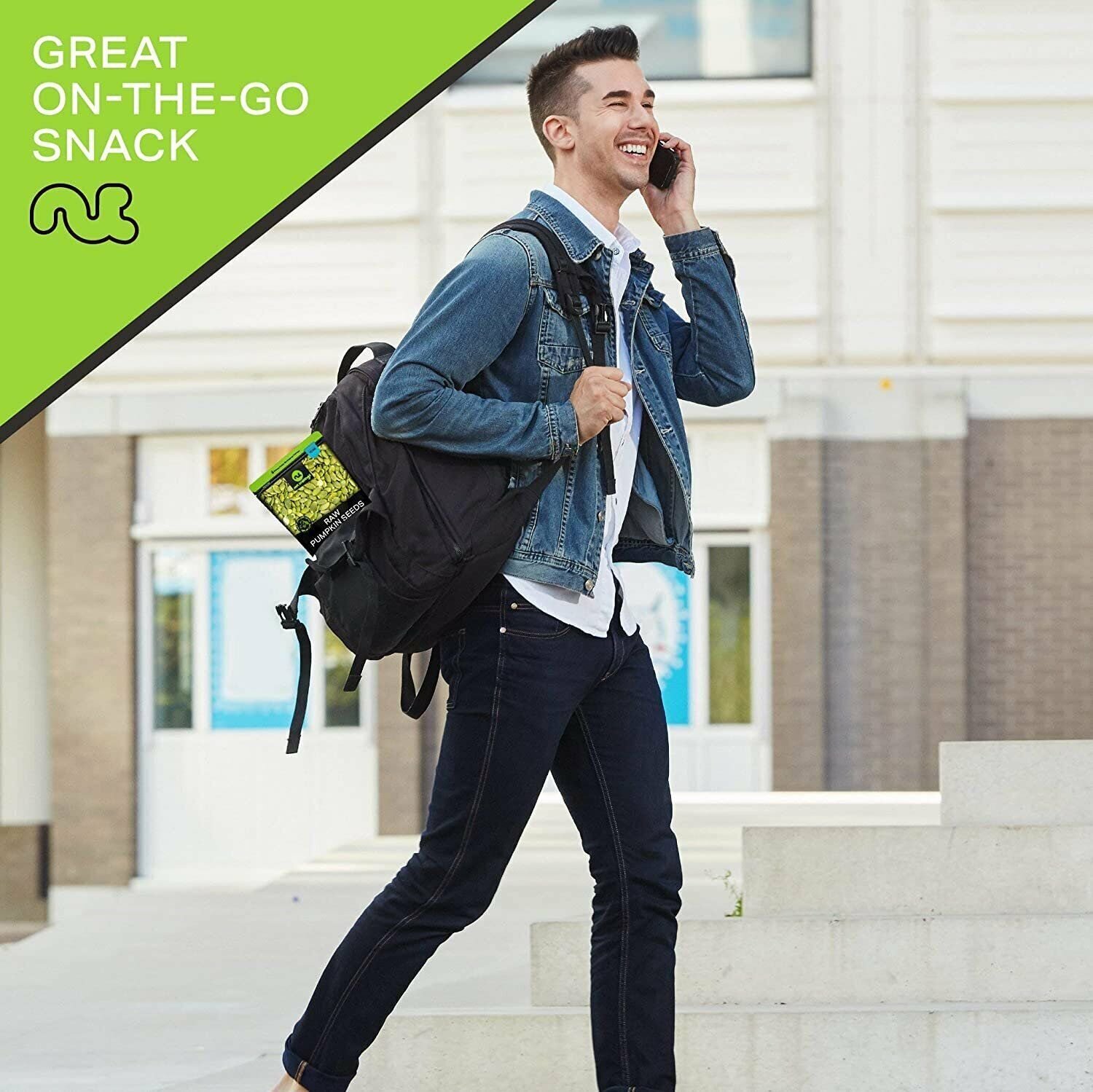 Nut Cravings - Raw Pumpkin Seeds Pepitas, Unsalted, Shelled, (80oz - 5 LB)...