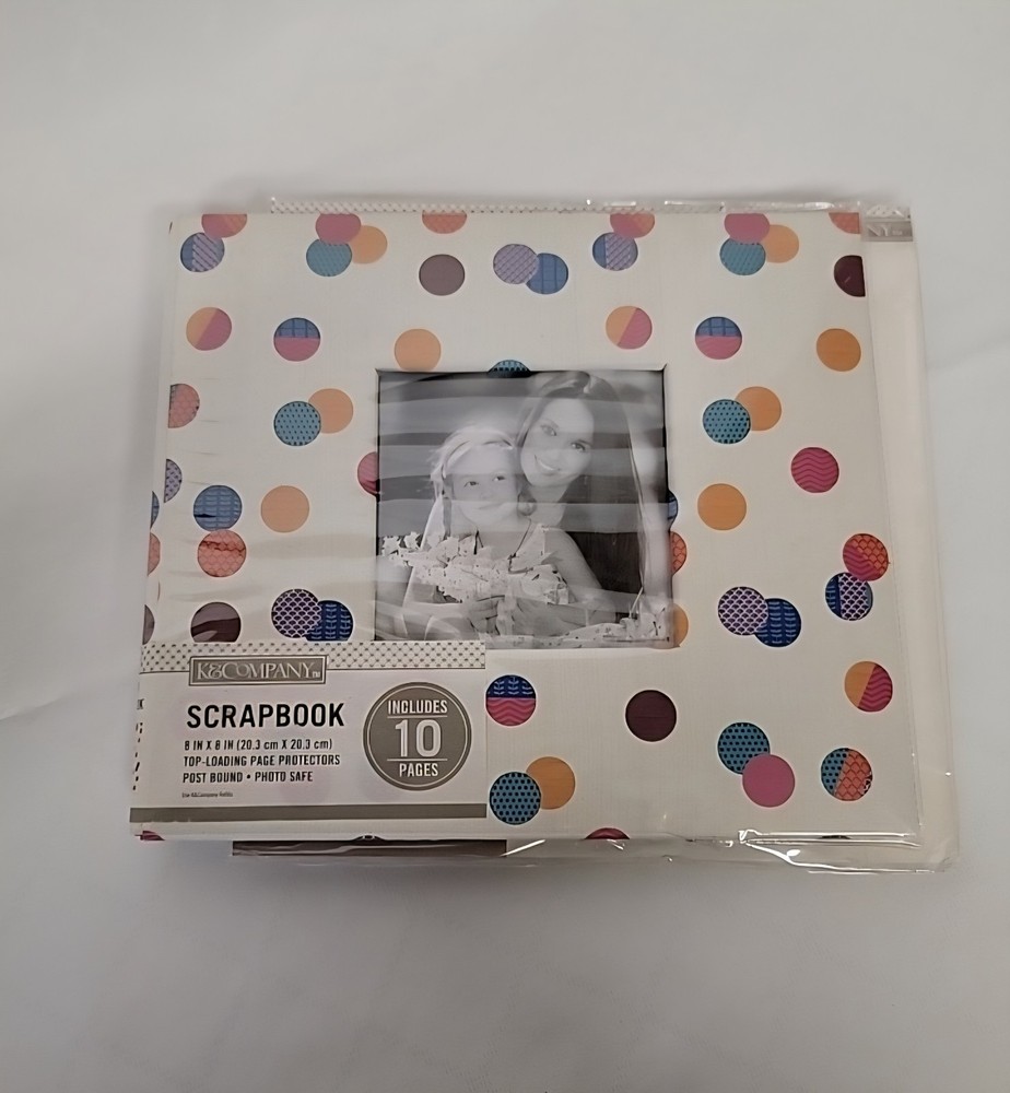 K&Company Scrapbook Multi Dot 8" x 8" window scrapbook