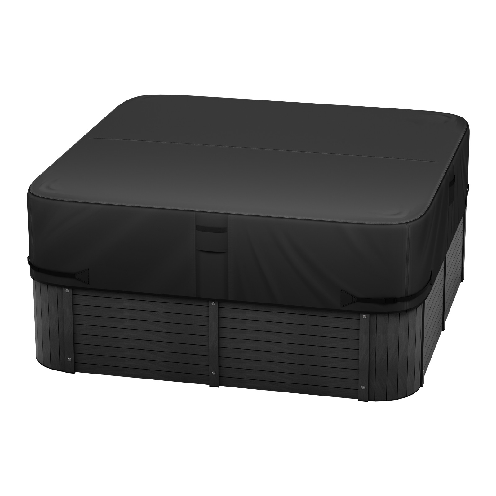 VEVOR Outdoor Hot Tub Cover 88 x 88 x 20 Inch Weatherproof and Waterproof Black