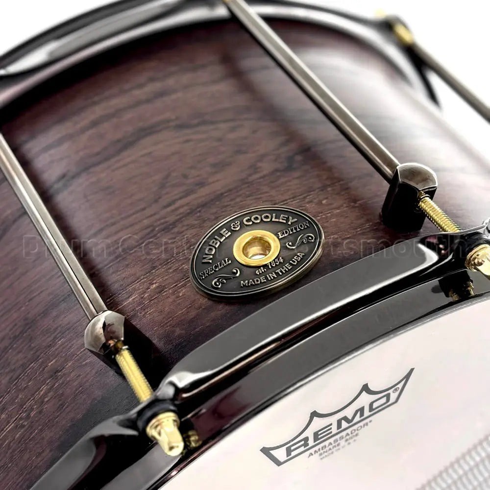 Noble & Cooley Solid Shell Classic Hackberry Snare Drum 14x8 Espresso Satin