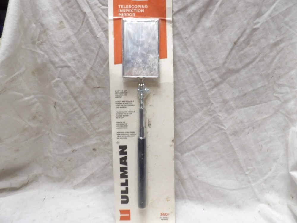 Ullman Telescoping Inspection Mirror with 2-1/8" x 3-1/2" Rectangular Mirror