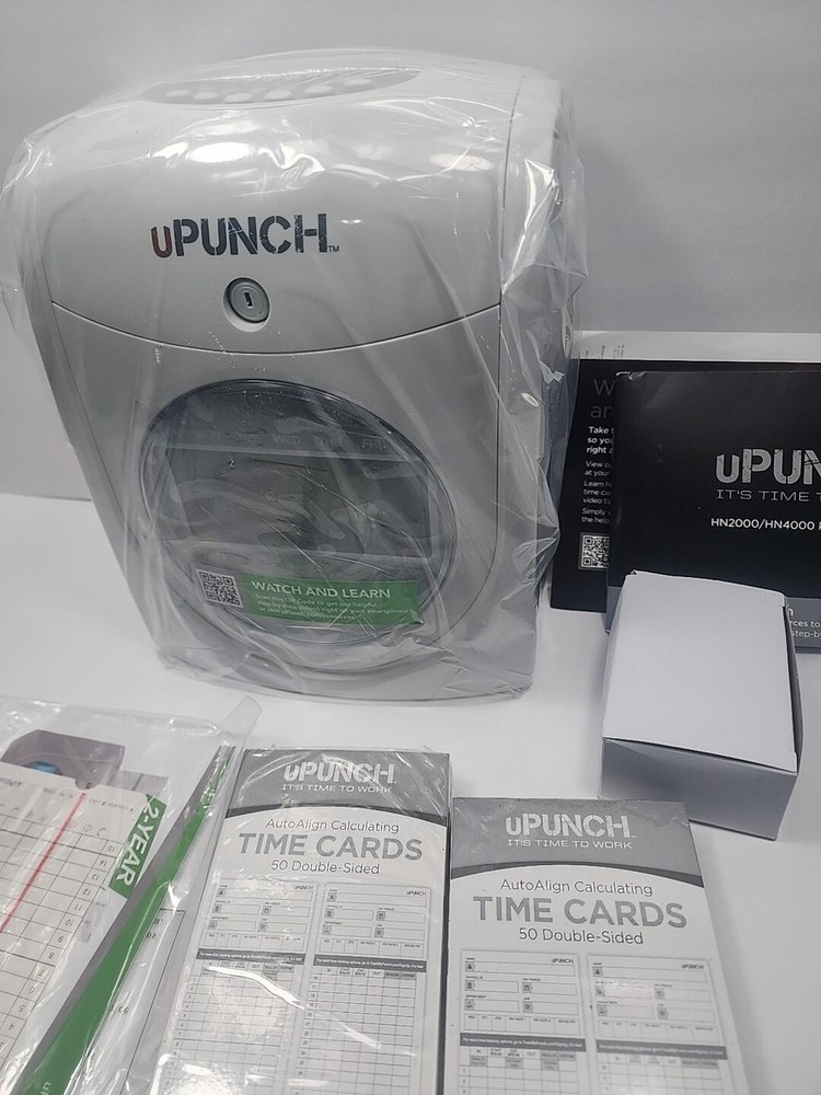 uPunch HN2500C Bundle Time Clock & 100 Time Cards