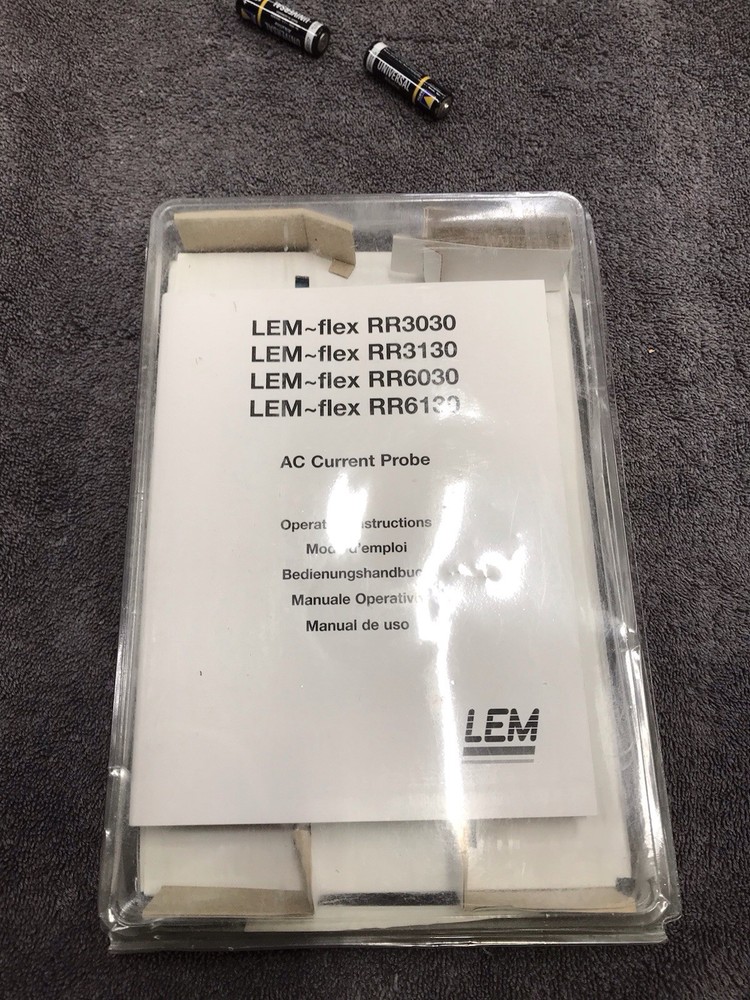 LEM (Later Fluke) RR6130 LEM-flex AC Flexible Current Probe