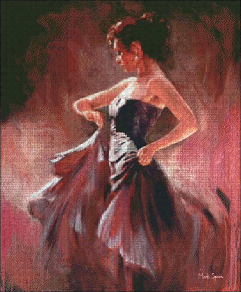 Chart Needlework - Counted Cross Stitch Patterns - Dancer 2