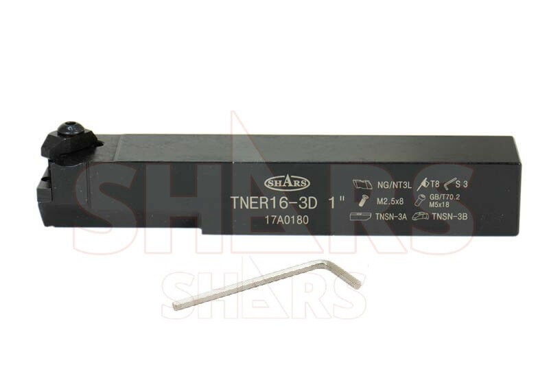 Shars 1" TNER-163D RH NOTCH THREADING GROOVING TOOLHOLDER + CERT P]