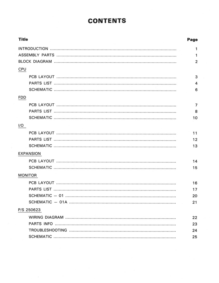 COMMODORE SX 64 Portable Computer Schematics Manual SX64