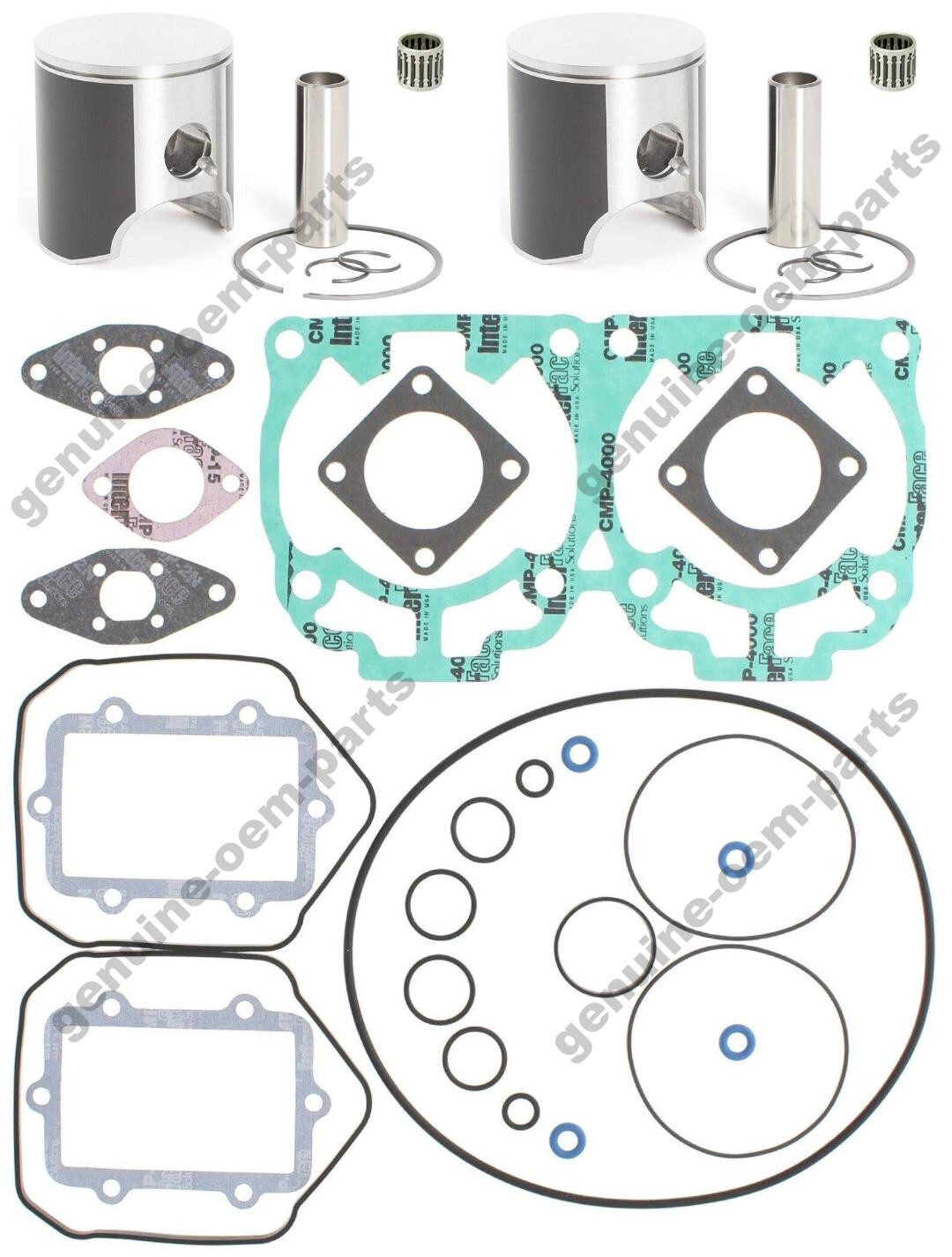 Ski-Doo MXZ 600 HO Top End Rebuild Kit Pistons Gaskets Bearings 72mm 2003-2008