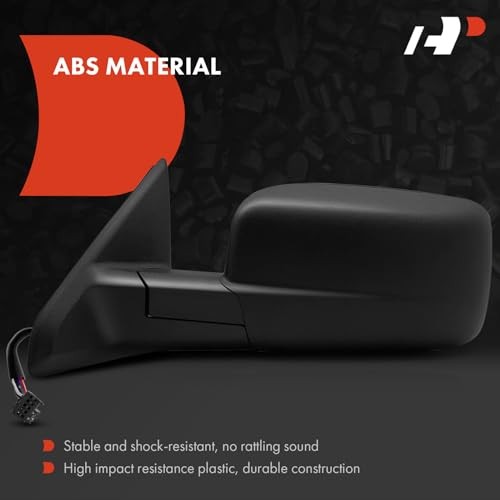 Driver Side Power Door Mirror - Compatible with Ram 1500 2014 Left Driver Side