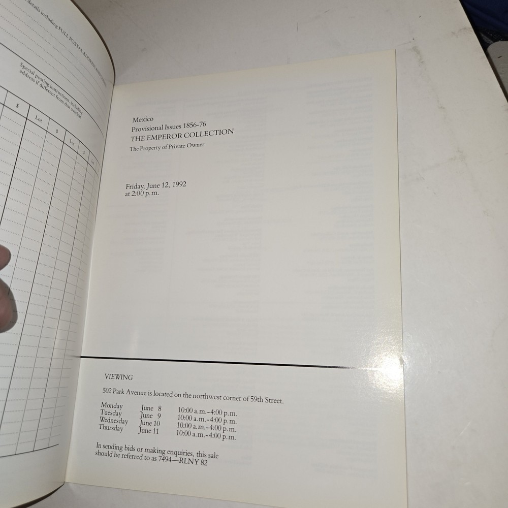 Christie's Robson Lowe Stamp Catalog Lot (10) 1987-94 US, Europe, Postal History