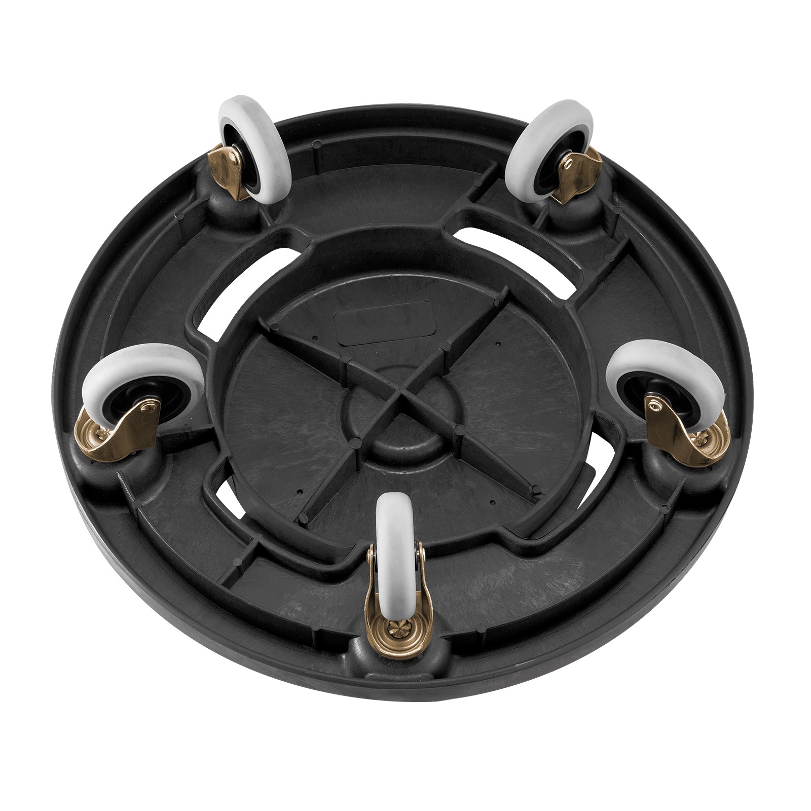 Round Trash Can Dolly Fit 20, 32, 44, 55 Gal Garbage Container 500lbs