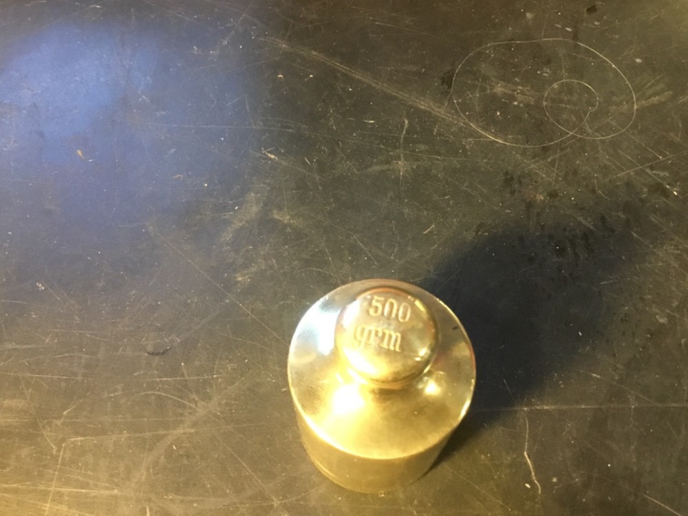 Vintage 500 Gram Solid Brass wright