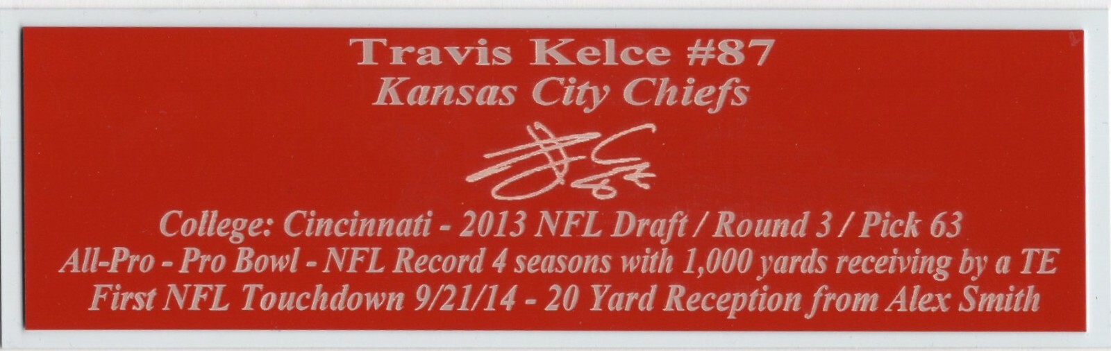 Tom Brady Autograph Nameplate Tampa Bay Buccaneers Super Bowl MVP Retirement NEW