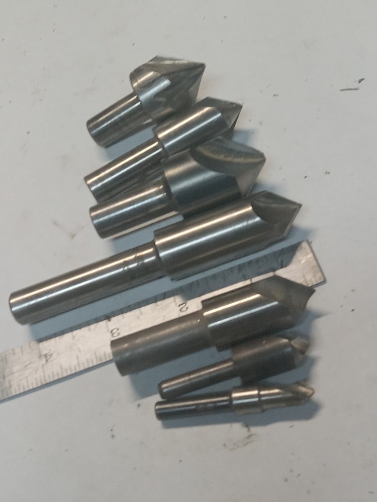 Several Vintage HSS Countersinks - Various Sizes/Brands/Styles