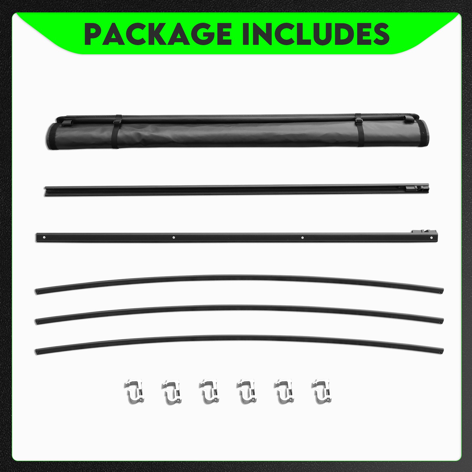 5.8FT Soft Roll-up Tonneau Cover for 07-18 Chevy Silverado/ GMC Sierra 1500