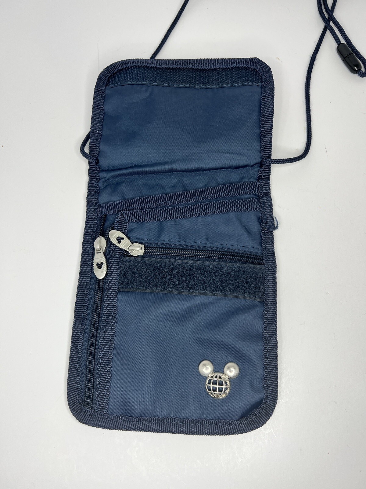 Disney TAG Travel Accessories Gear Navy Blue Neck Wallet ID Holder Bag Pouch