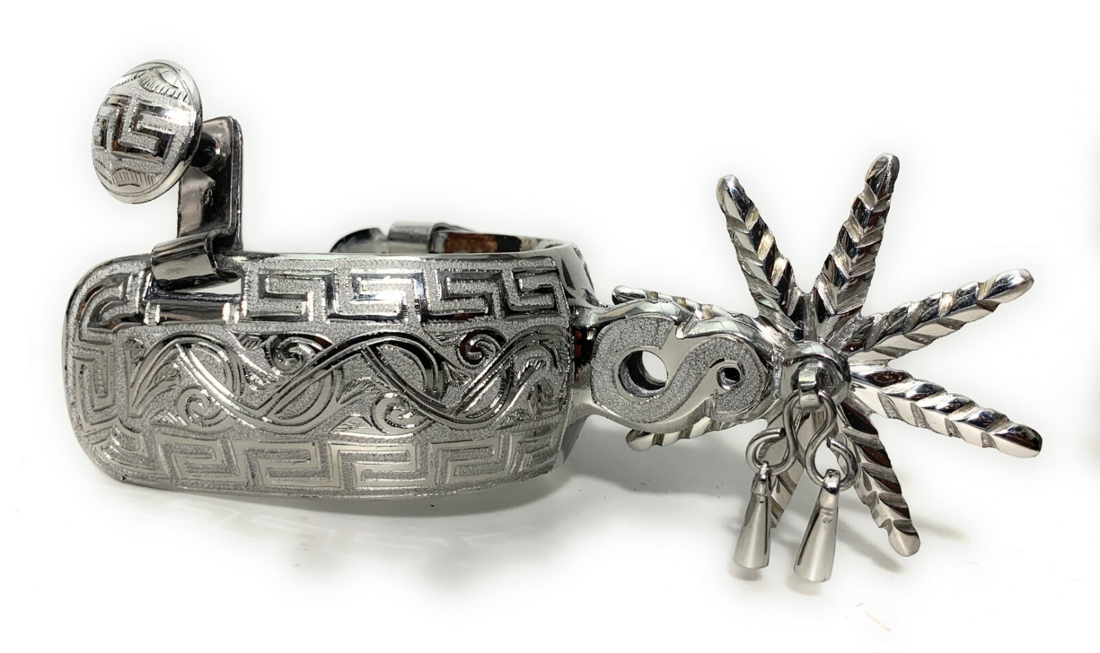 MEXICAN CHARRO SPURS. ESPUELAS CHARRAS FINAS. CHARRO HORSE GEAR, MEXICAN SPURS