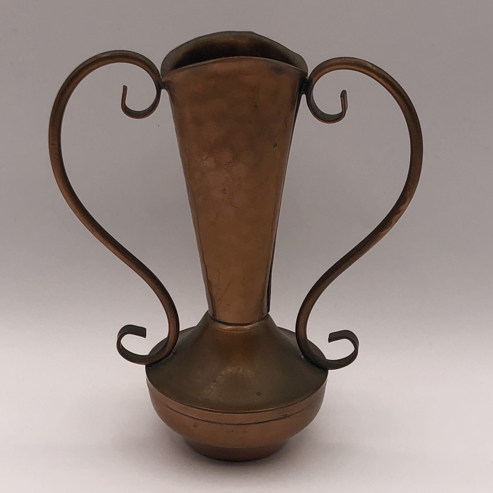Gregorian Copper Dual Handle Vase