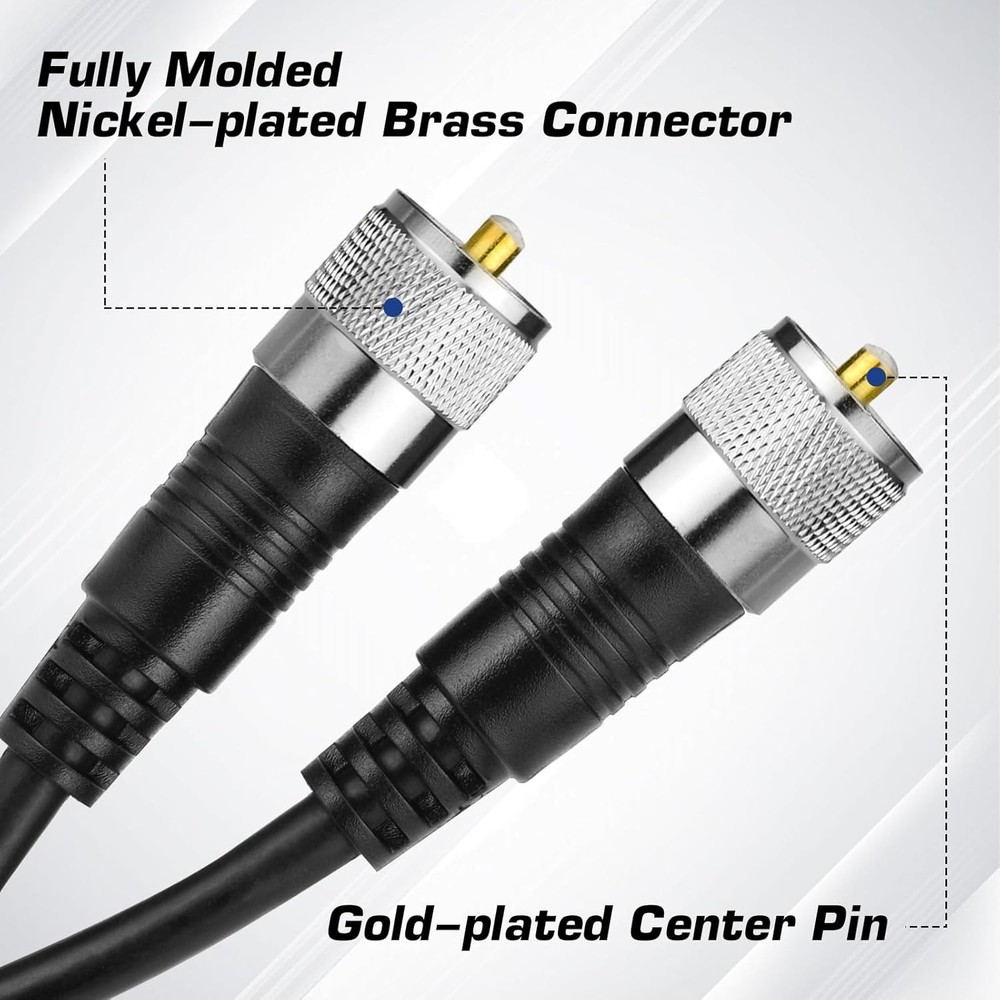 CB Antenna Coax Cable, 2ft