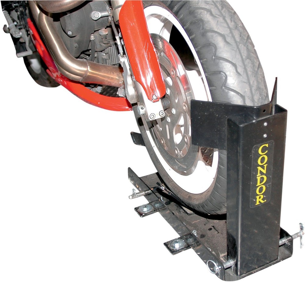 Condor SC-2000 Pit Stop Trailer Wheel Chock Stand Black