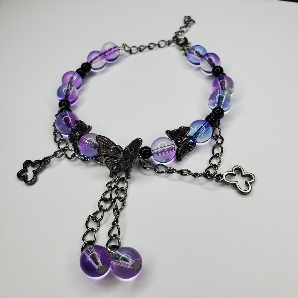 Hand crafted artisan unique gemstone bracelet