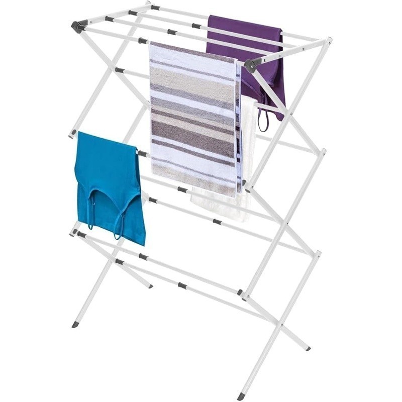 Foldable Drying Rack Metal Collapsible Laundry Space Saving Portable Air Drying