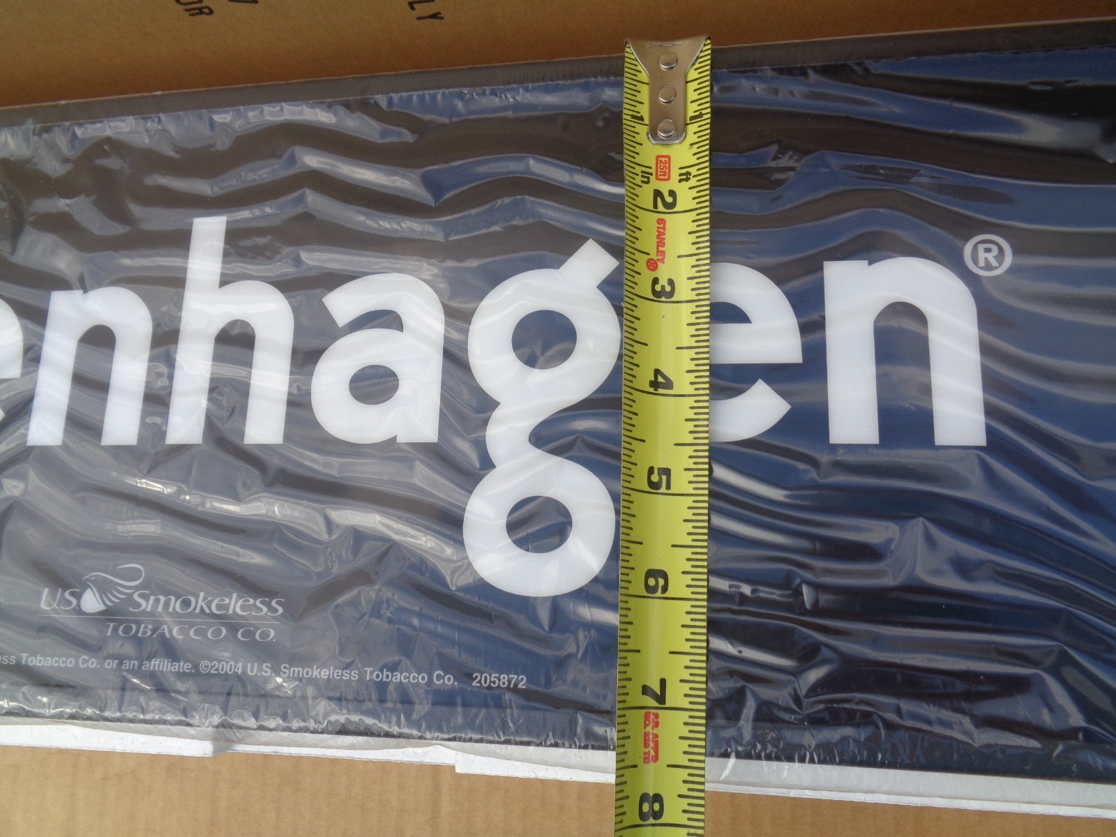 COPENHAGEN CHEWING TABACCO LIGHT UP SIGN - ORIGINAL - 34 X 7.5 BRAND NEW COOL