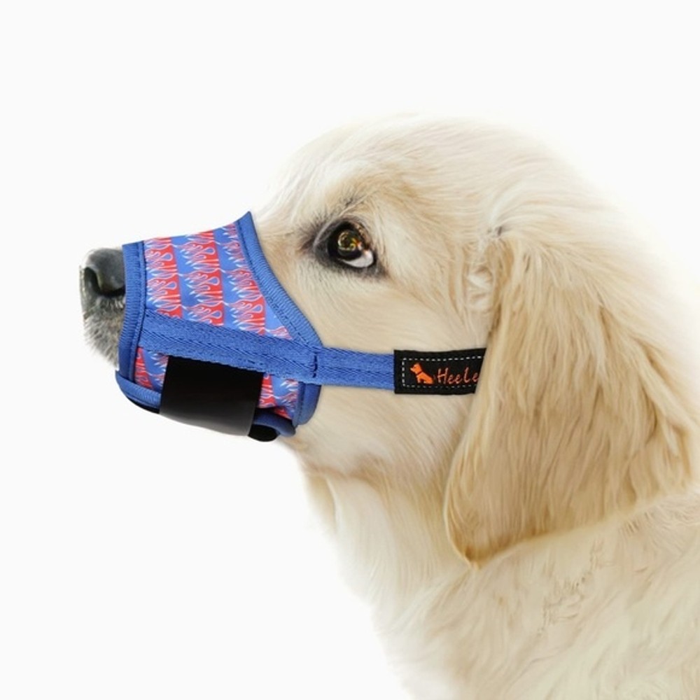 Dog Muzzle Nylon XS Print Muzzle Air Mesh Breathable Adjustable Loop Pets OC3A