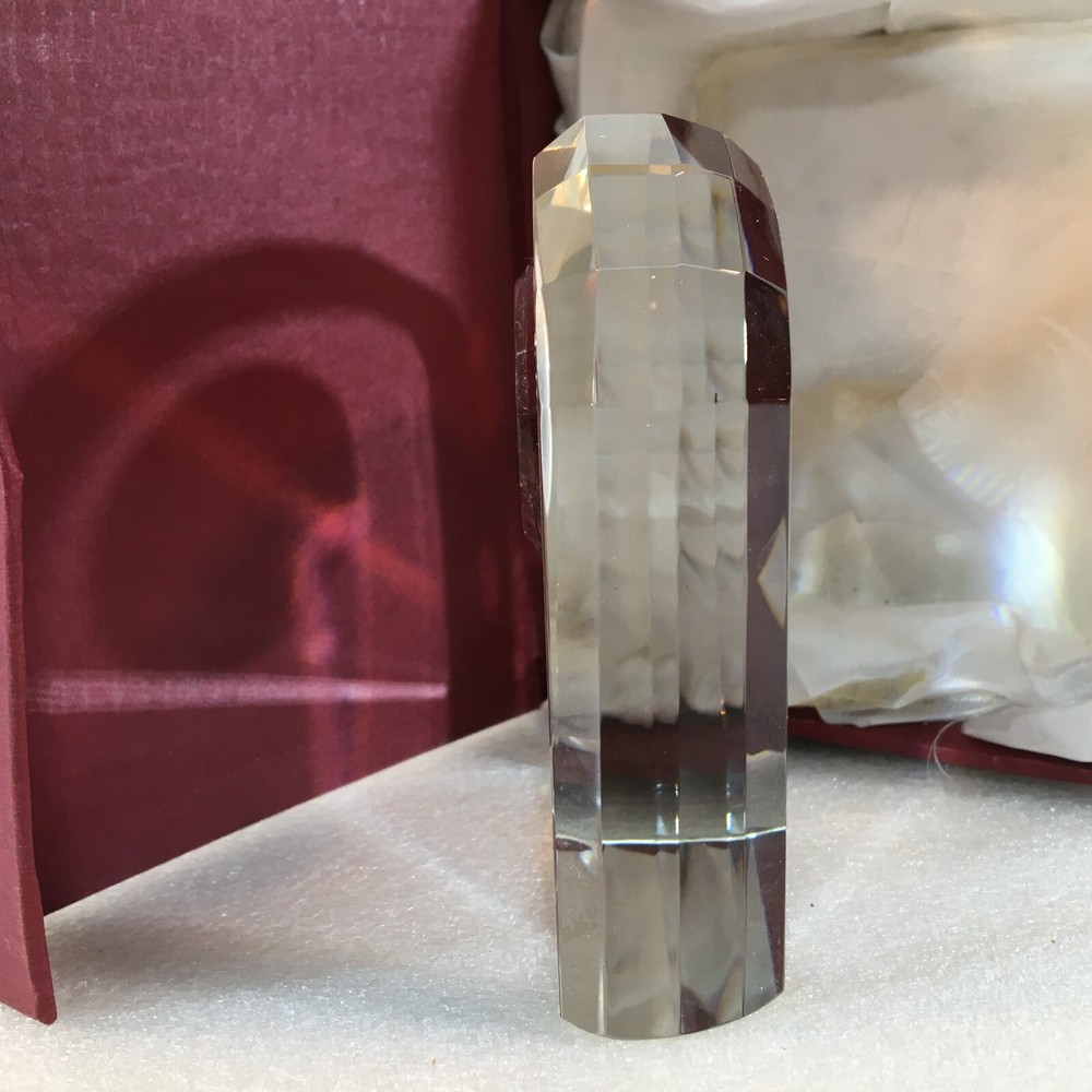 Optic Crystal Arched Clock in Clear Color