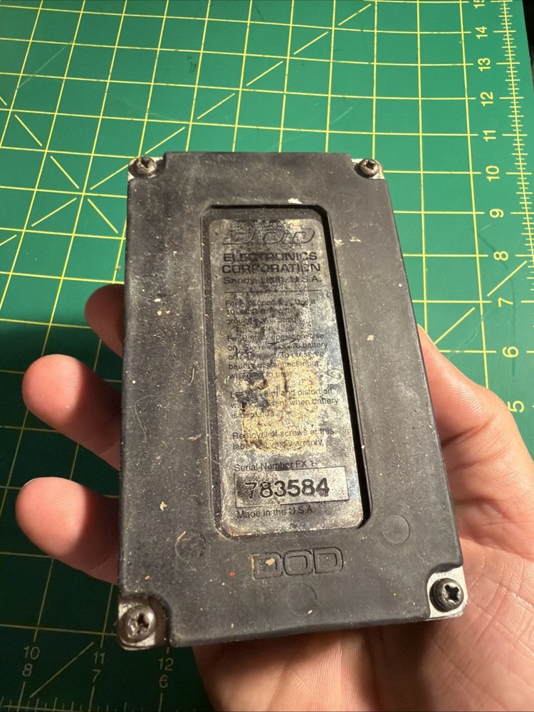 DOD FX75-B Stereo Flanger Guitar Effect Pedal USA WORKING Black Knobs