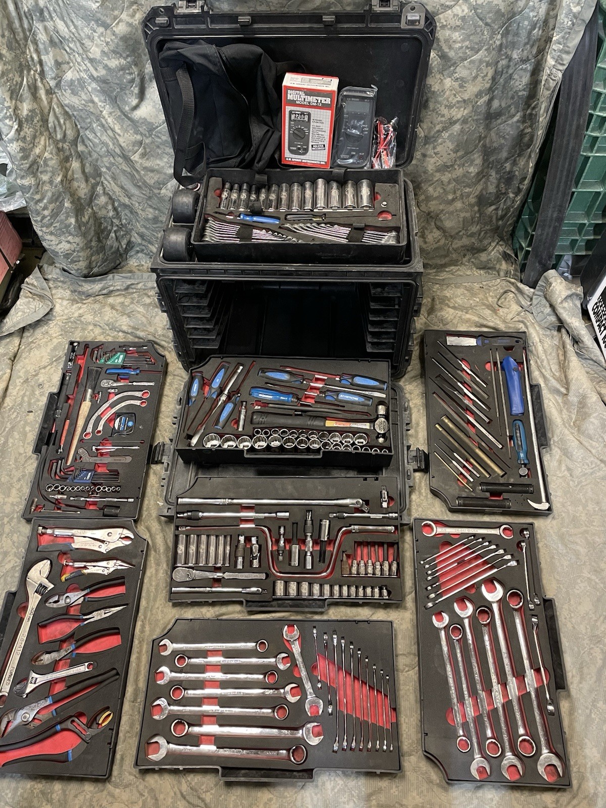 ARMSTRONG MILITARY TOOL KIT SET GENERAL MECHANIC USMC GMTK with Top Tray