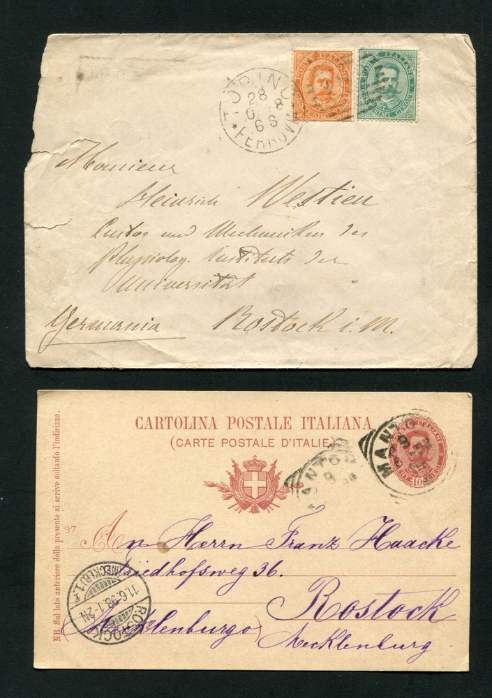 Italy Two Documents 1888 And 1898 (EB-9)