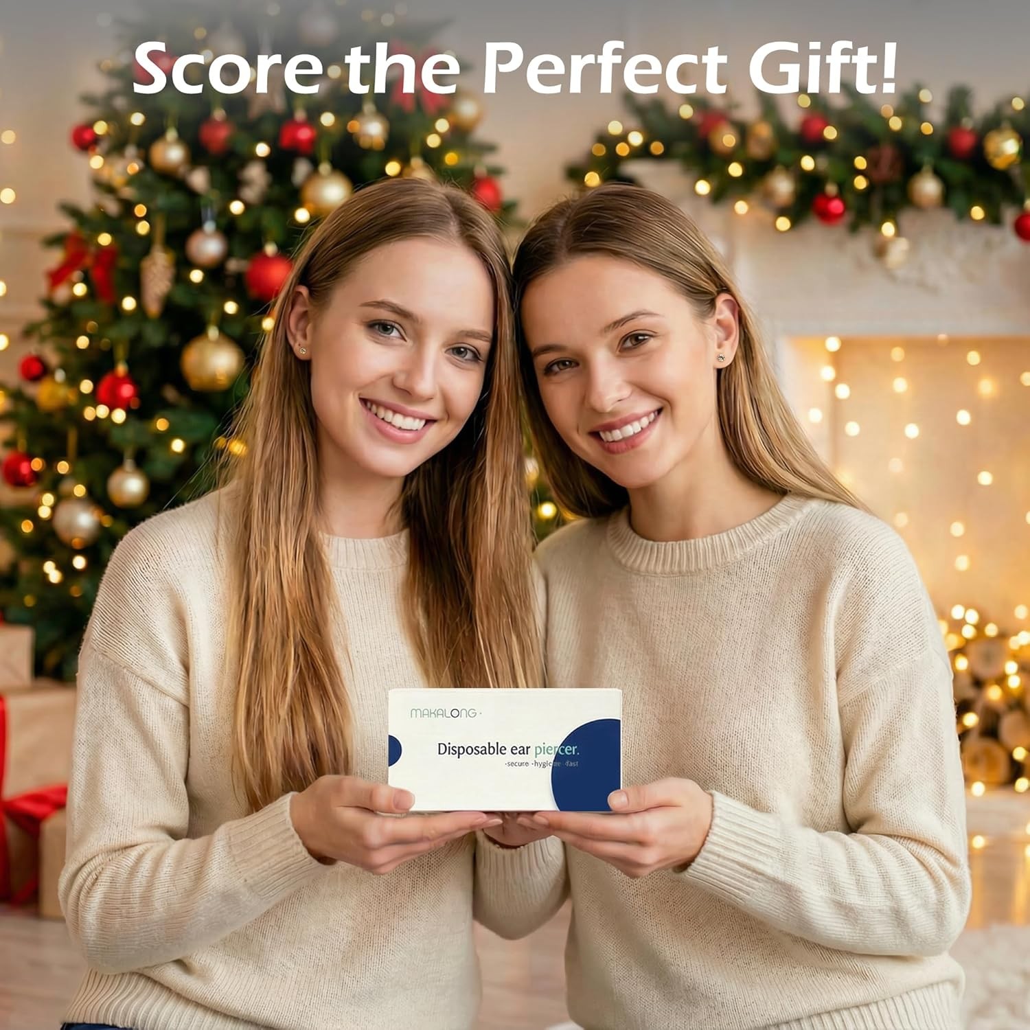 4pcs Ear Piercing Kit, Self Ear Piercing Gun, Easy And Safe Ear Piercing Gun Kit