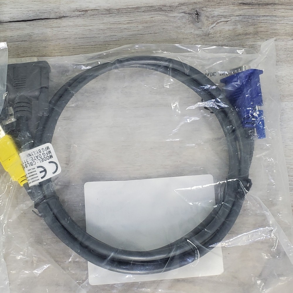 2 Count NIP Vertiv | Avocent CBL0170 VGA/USB KVM Computer Cable